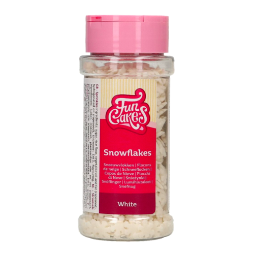 FUNCAKES SPRINKLES - WEISSE SCHNEEFLOCKEN (50 G)