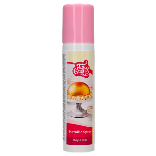 FUNCAKES METALLIC-SPRAY - GLNZENDES GOLD (100 ML)