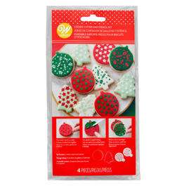 WILTON AUSSTECHFORMEN UND SCHABLONEN SET - WEIHNACHTSPLTZCHEN