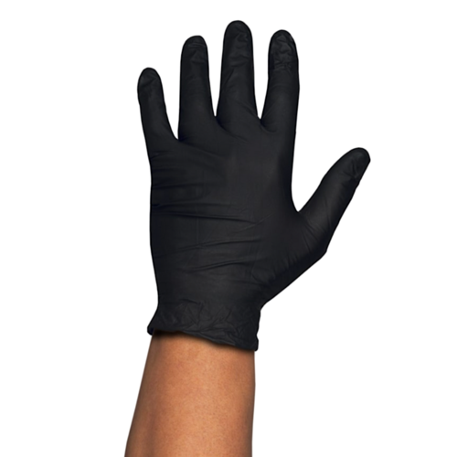 RUBBEREX SCHWARZE NITRIL HANDSCHUHE - S (KLEIN) 3,2 G