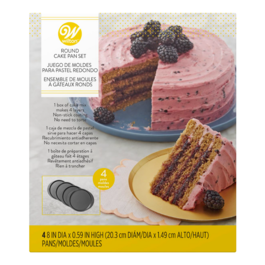 WILTON "EASY LAYERS" BACKFORMEN SET - 4 SCHICHTEN / 20 CM