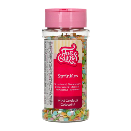 FUNCAKES SPRINKLES - MINI-KONFETTI BUNT (60 G)