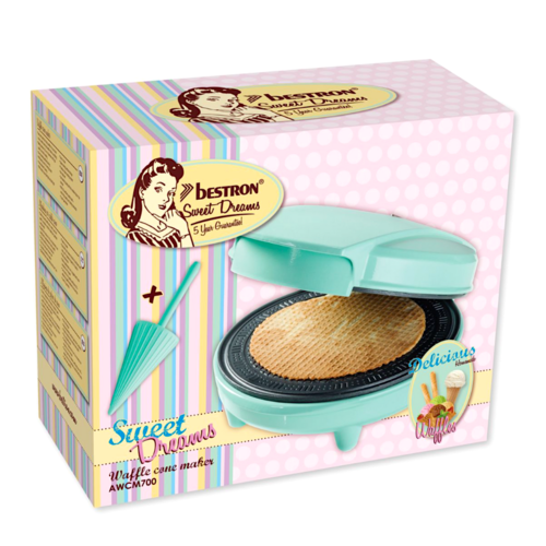 BESTRON WAFFELMASCHINE FR "WAFELCONE" UND "STROOPWAFFLE"