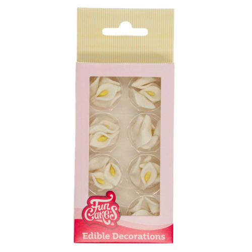 FUNCAKES ZUCKERDEKORATION - WEISSE CALLA-LILIEN