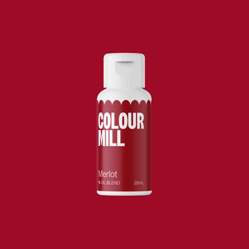 COLOUR MILL FETTLSLICHE LEBENSMITTELFARBE - WEIN ROT / MERLOT (20 ML)