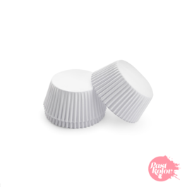 CUPCAKE EINWEGFORMEN WEISS - 5,3 cm 