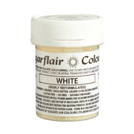 SUGARFLAIR SCHOKOFARBE - WEISS 35 G