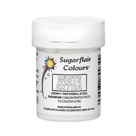 SUGARFLAIR LEBENSMITTELFARBE IN PASTE - WEISS EXTRA 42 G