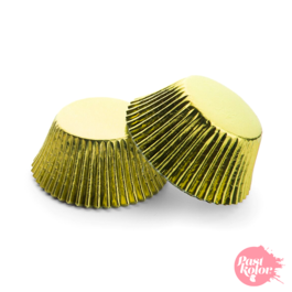 CUPCAKES EINWEGFORMEN METALLISCHES GOLD