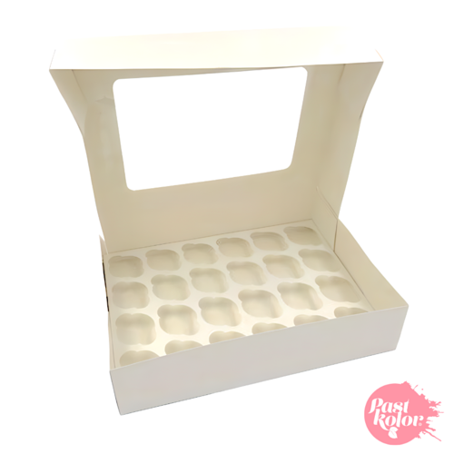 WEIE BOX FR 24 MINI CUPCAKES MIT FENSTER