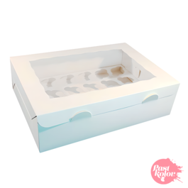 WEIE BOX FR 24 MINI CUPCAKES MIT FENSTER