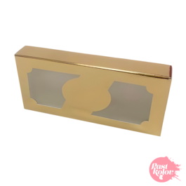 GOLDEN TURRON (NOUGAT) BOX MIT FENSTER - 18,5 CM