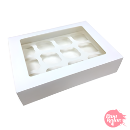 WEIE BOX FR 12 CUPCAKES MIT FENSTER