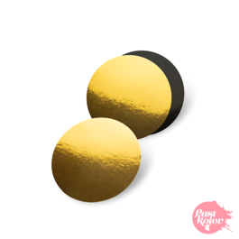 SCHWARZ-GOLD RUNDE KUCHENBASIS - 17,5 CM Ø / 3 MM DICK