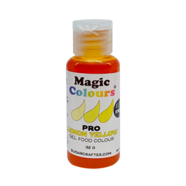 [MHD] MAGIC COLOURS PRO LEBENSMITTELFARBE IN GELFORM - LEMON YELLOW/ZITRONENGELB 32 G