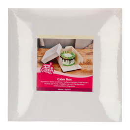 FUNCAKES WEISSE KUCHENBOX - 30 CM