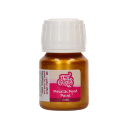 FUNCAKES ESSBARE METALLIC-FARBE - GOLD  30 ML