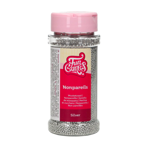 FUNCAKES ZUCKERPERLEN (NONPAREILLES) - SILBER 80 G