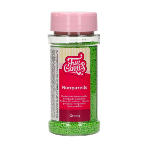 FUNCAKES ZUCKERPERLEN (NONPAREILLES) - GRÜN 80 G