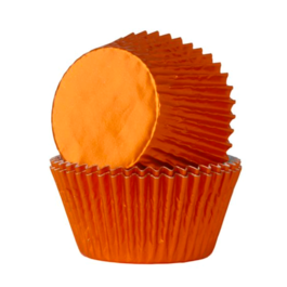 HOUSE OF MARIE METALLISIERTE CUPCAKE-EINWEGFORMEN - ORANGE