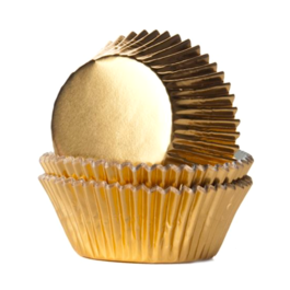 HOUSE OF MARIE METALLISIERTE CUPCAKE-EINWEGFORMEN - GOLD