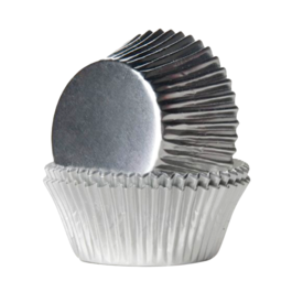 HOUSE OF MARIE METALLISIERTE CUPCAKE-EINWEGFORMEN - SILBER