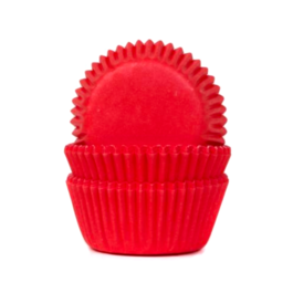 HOUSE OF MARIE MINI CUPCAKE-EINWEGFORMEN - ROT