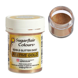 SUGARFLAIR ESSBARER GLITTER - FESTIVE GOLD (10 G)