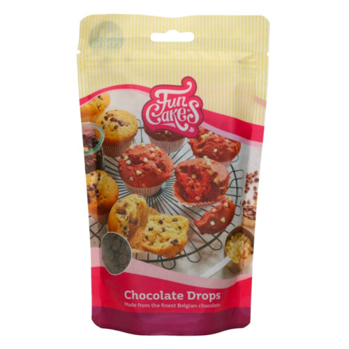 FUNCAKES ZARTBITTERSCHOKOLADEN CHIPS - DROPS 350 G