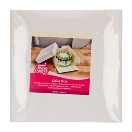 FUNCAKES WEISSE KUCHENBOX - 28 CM