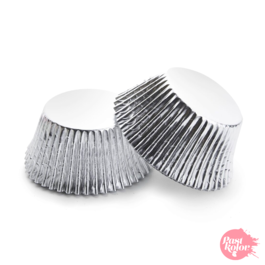 CUPCAKE EINWEGFORMEN SILBERMETALLIC