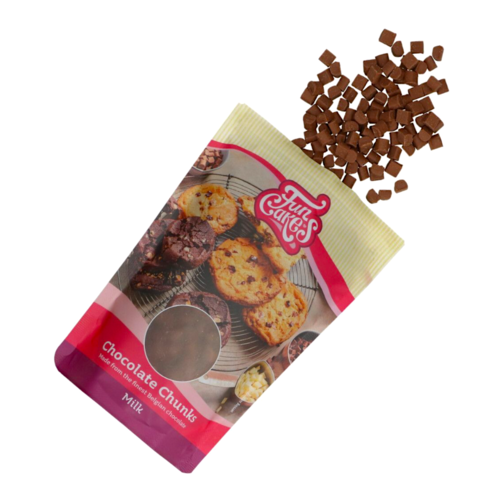 FUNCAKES MILCHSCHOKOLADEN CHIPS - CHUNKS 350 G