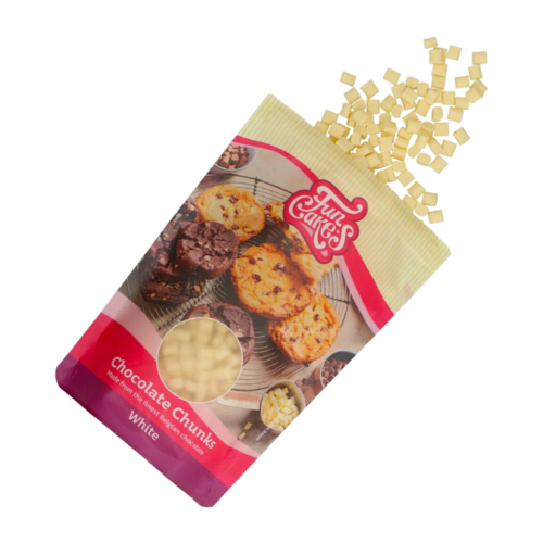 FUNCAKES WEISSE SCHOKOLADEN CHIPS - CHUNKS 350 G