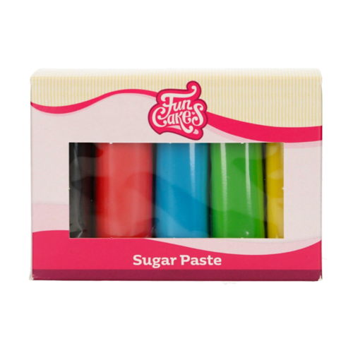 FUNCAKES MULTIPACK FONDANT - PRIMRFARBEN (5 X 100 G)