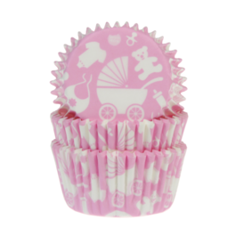 HOUSE OF MARIE CUPCAKE-EINWEGFORMEN - BABY ROSA