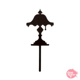 SCHWARZE CUPCAKE TOPPERS - LAMPE