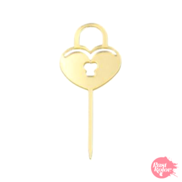 GOLDENE CUPCAKE TOPPERS - LIEBESSCHLOSS