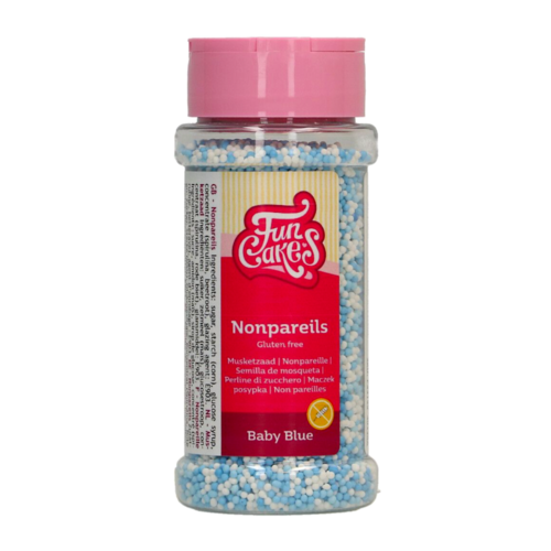 FUNCAKES ZUCKERPERLEN (NONPAREILLES) - BABY BLUE MIX [80 G]