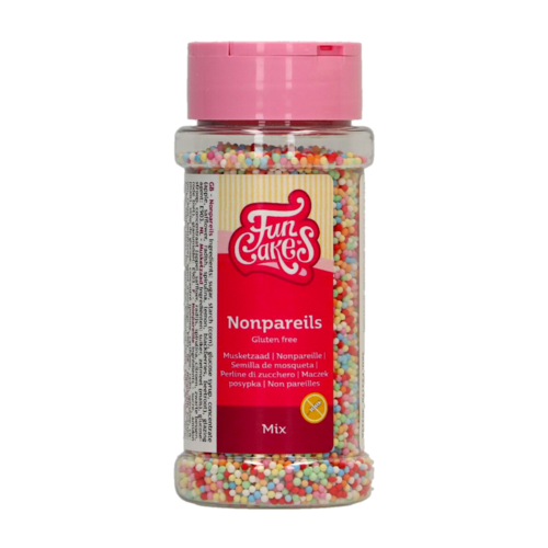 FUNCAKES ZUCKERPERLEN (NONPAREILLES) - BUNT [80 G]