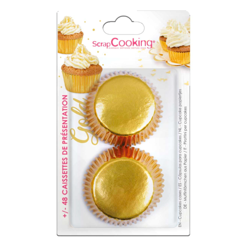 SCRAPCOOKING CUPCAKE-EINWEGFORMEN - GOLD