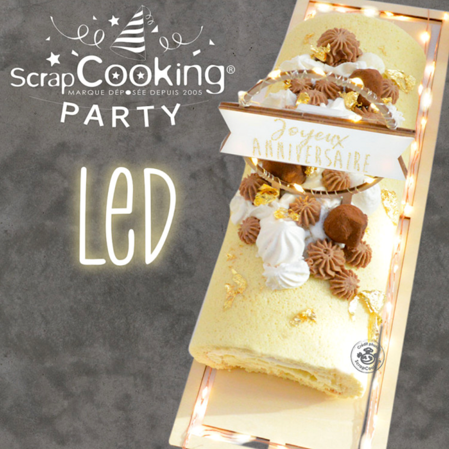 SCRAPCOOKING RECHTECKIGE LED KUCHENPLATTE