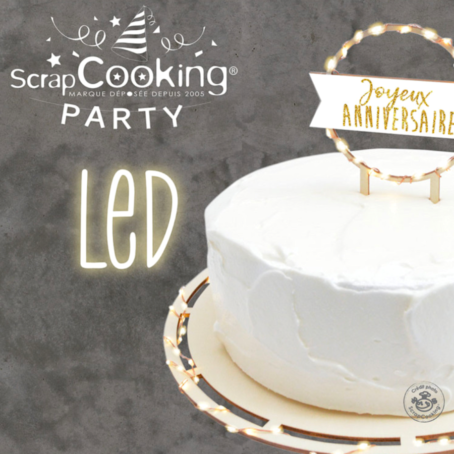 SCRAPCOOKING RUNDE LED KUCHENPLATTE