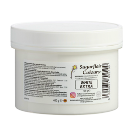 SUGARFLAIR LEBENSMITTELFARBE IN PASTE - WEISS EXTRA 400 G