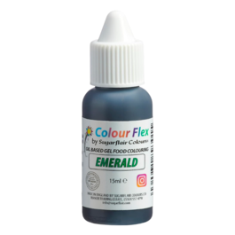 SUGARFLAIR FETTLSLICHE LEBENSMITTELFARBE "COLOURFLEX" - SMARAGDGRN 15 ML