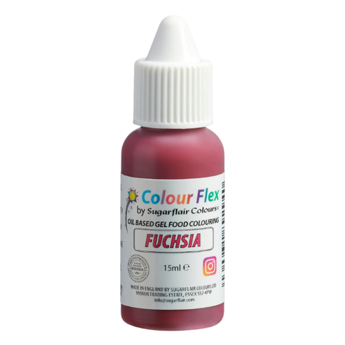 SUGARFLAIR FETTLSLICHE LEBENSMITTELFARBE "COLOURFLEX" - FUCHSIE 15 ML