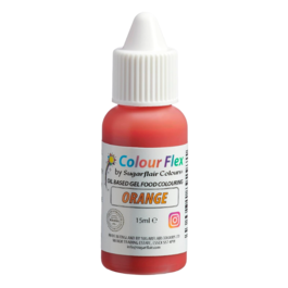 SUGARFLAIR FETTLSLICHE LEBENSMITTELFARBE "COLOURFLEX" - ORANGE 15 ML