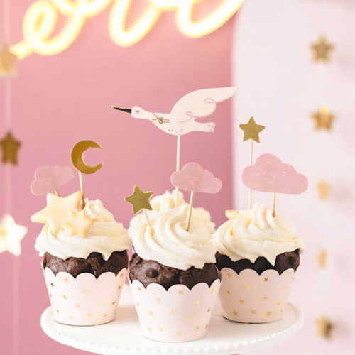 PARTYDECO CUPCAKE-TOPPER - STORCH