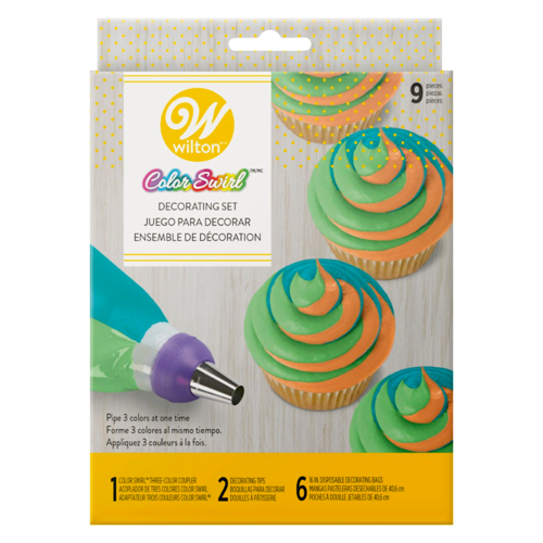 WILTON DEKORIER-SET - "COLOUR SWIRL"