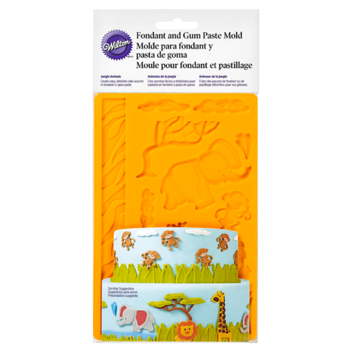 WILTON SILIKONFORM FR FONDANT - DSCHUNGEL TIERE