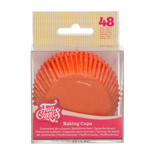 FUNCAKES CUPCAKES EINWEGFORMEN - ORANGE